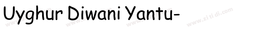 Uyghur Diwani Yantu字体转换